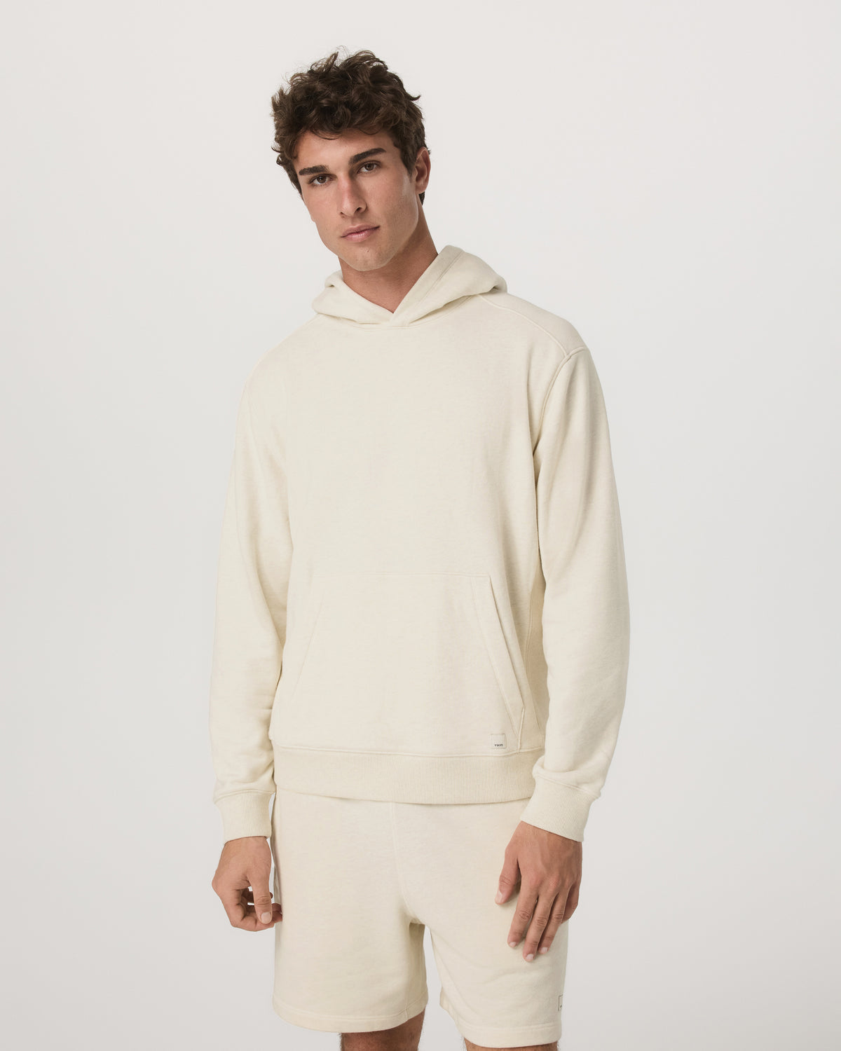 Men Vuori Cypress Vintage Hoodie Men's Buttermilk Heather Hoodie
