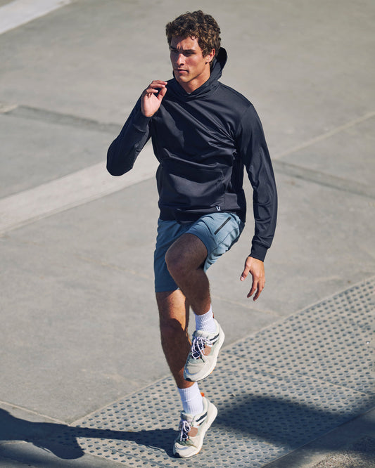 Men Vuori Sunday Hoodie 2.0 Men's Black Athletic Fit Hoodie