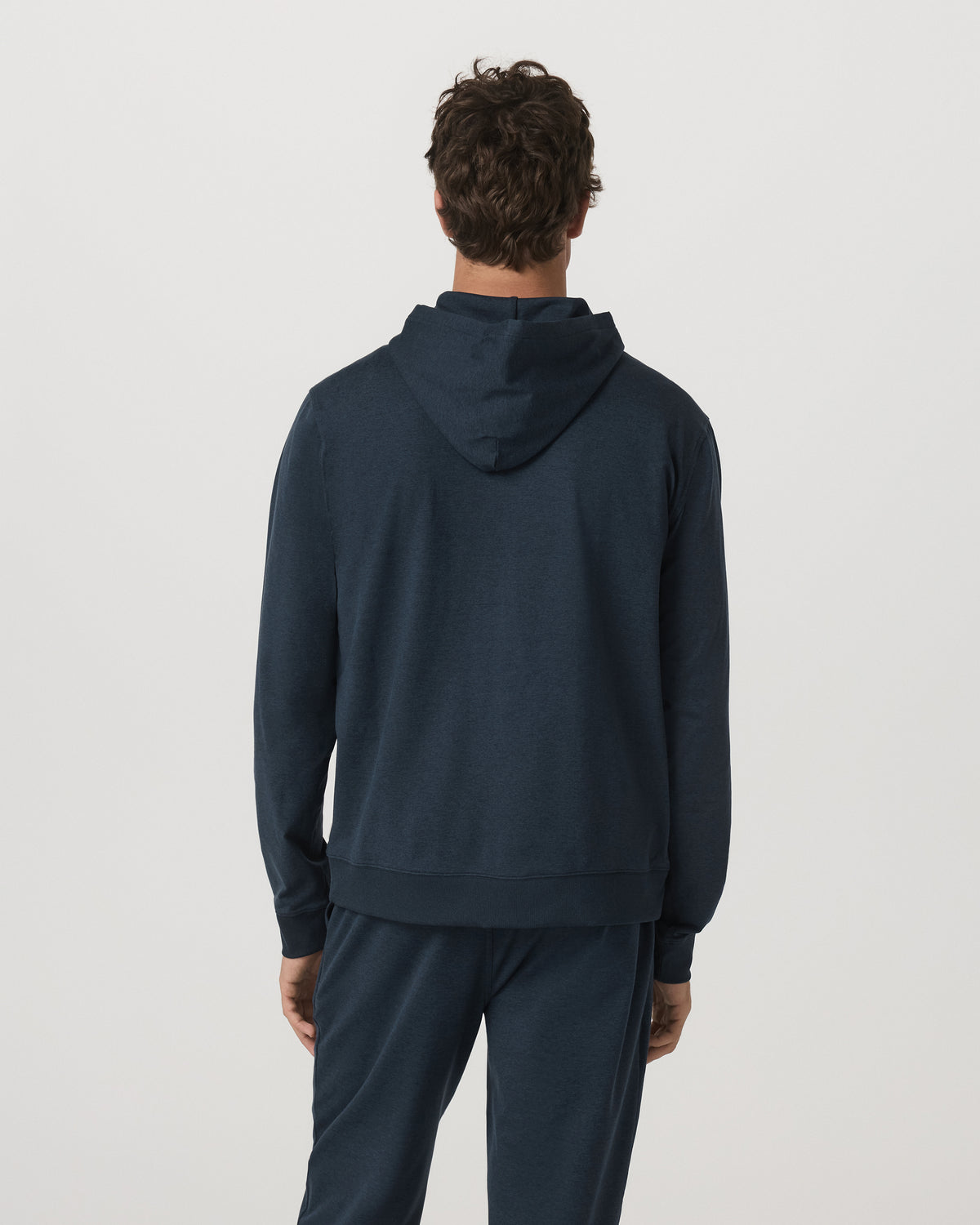 Men Vuori Coronado Full Zip Hoodie 2.0 Men's Midnight Heather Jacket