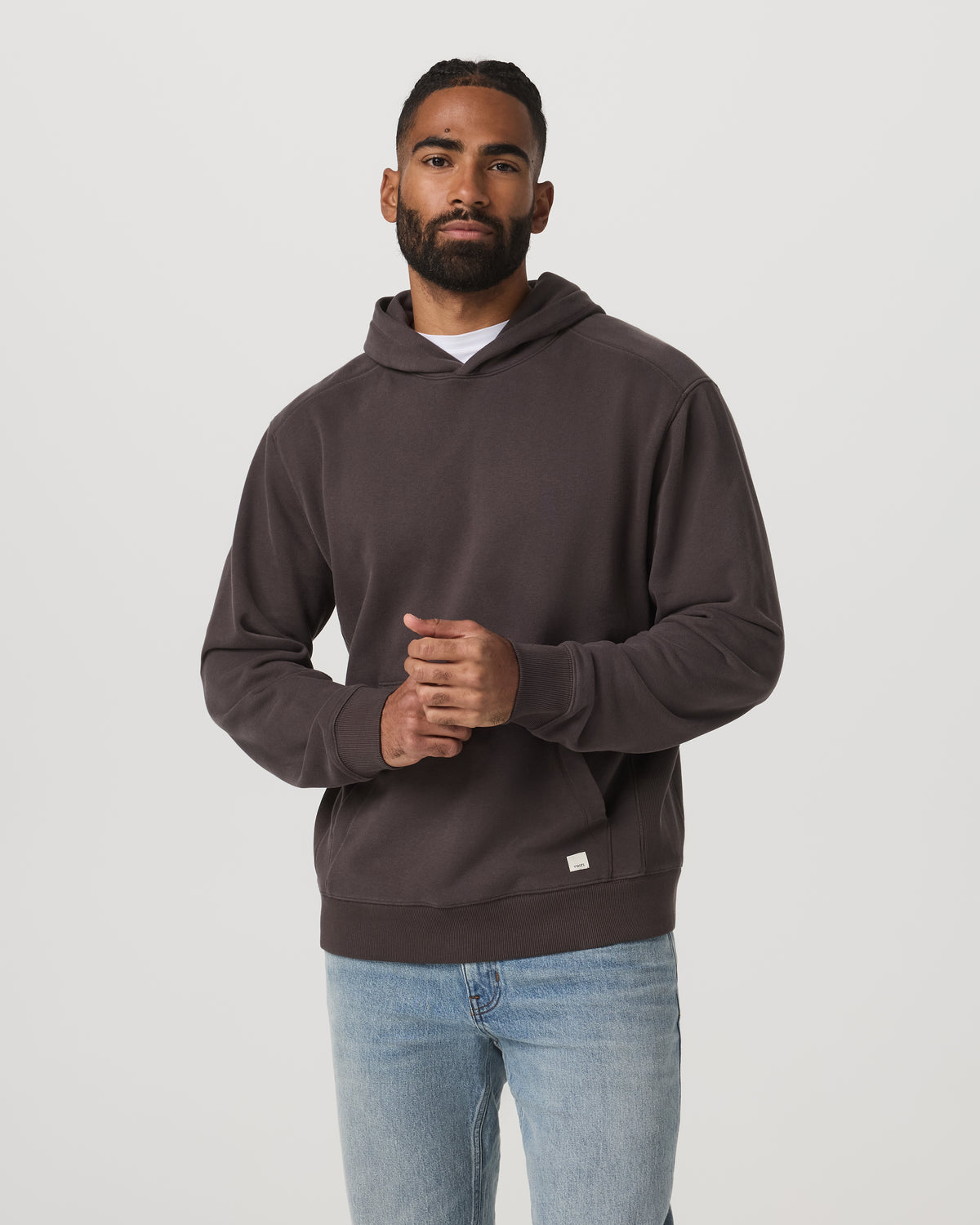 Men Vuori Cypress Vintage Hoodie Men's Soot Pullover Hoodie