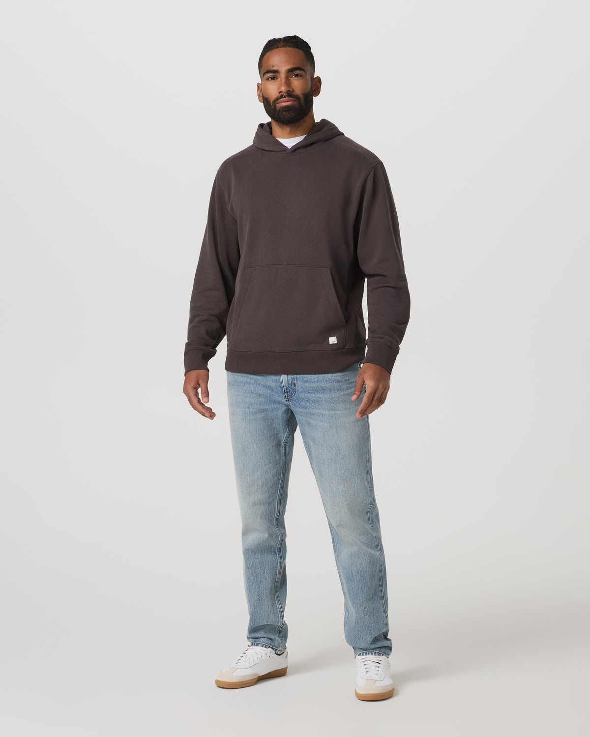 Men Vuori Cypress Vintage Hoodie Men's Soot Pullover Hoodie