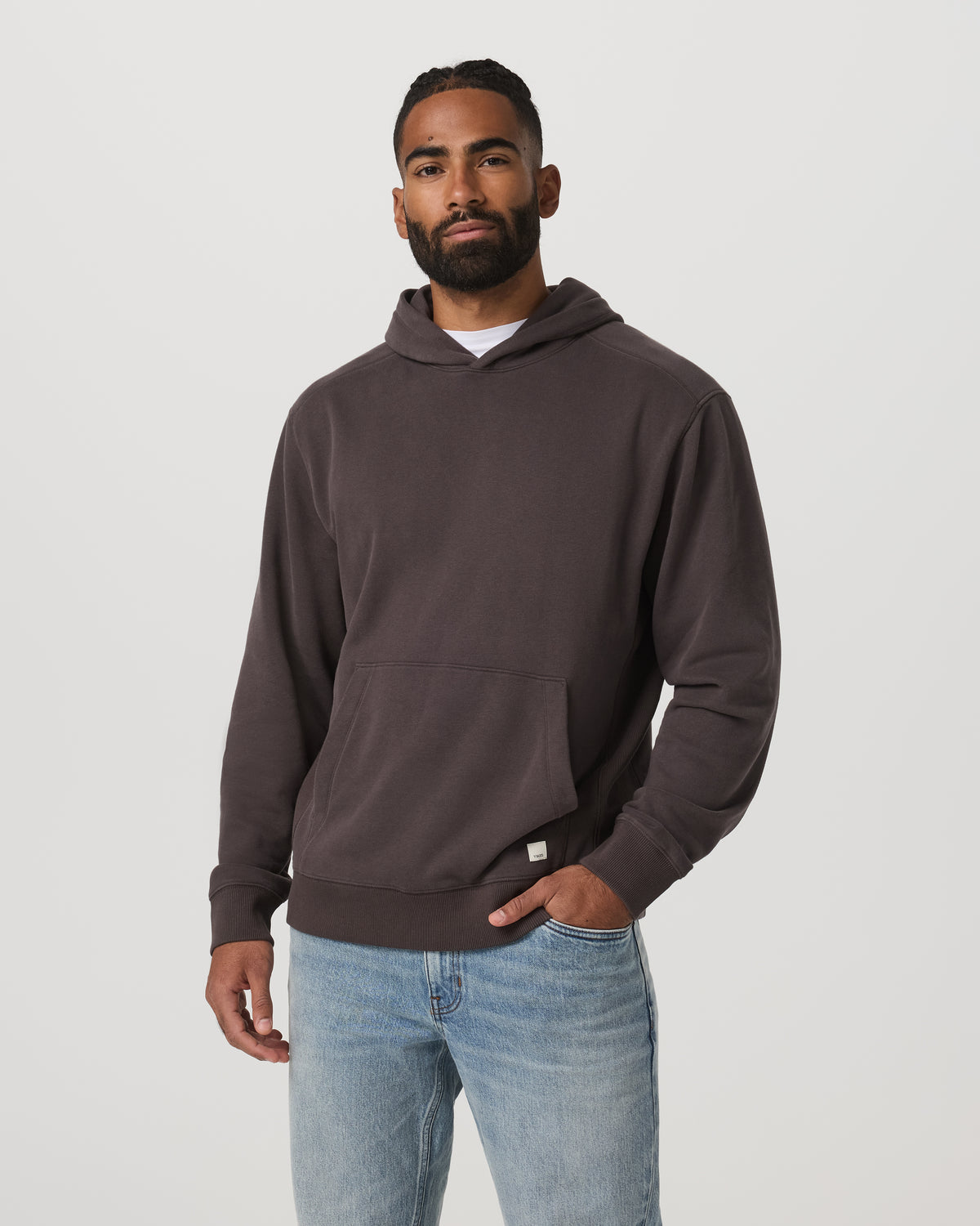 Men Vuori Cypress Vintage Hoodie Men's Soot Pullover Hoodie