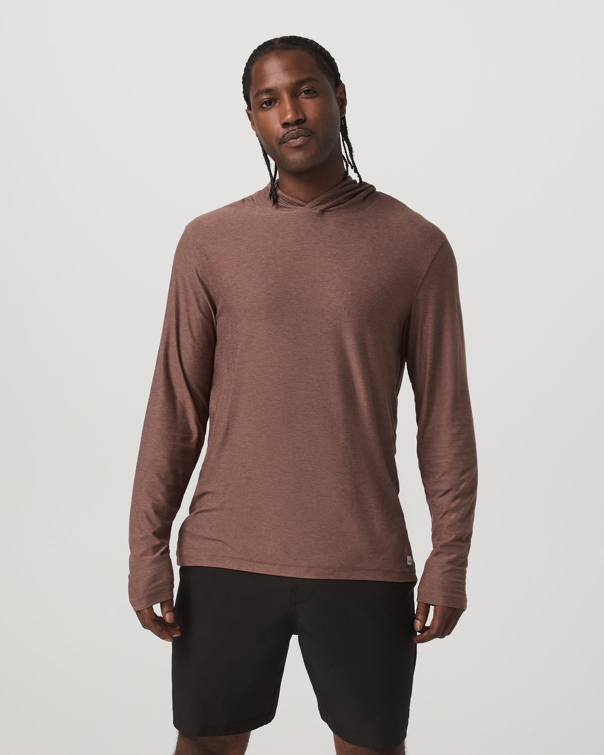 Men Vuori Strato Tech Hoodie Men's Sable Heather Hoodie