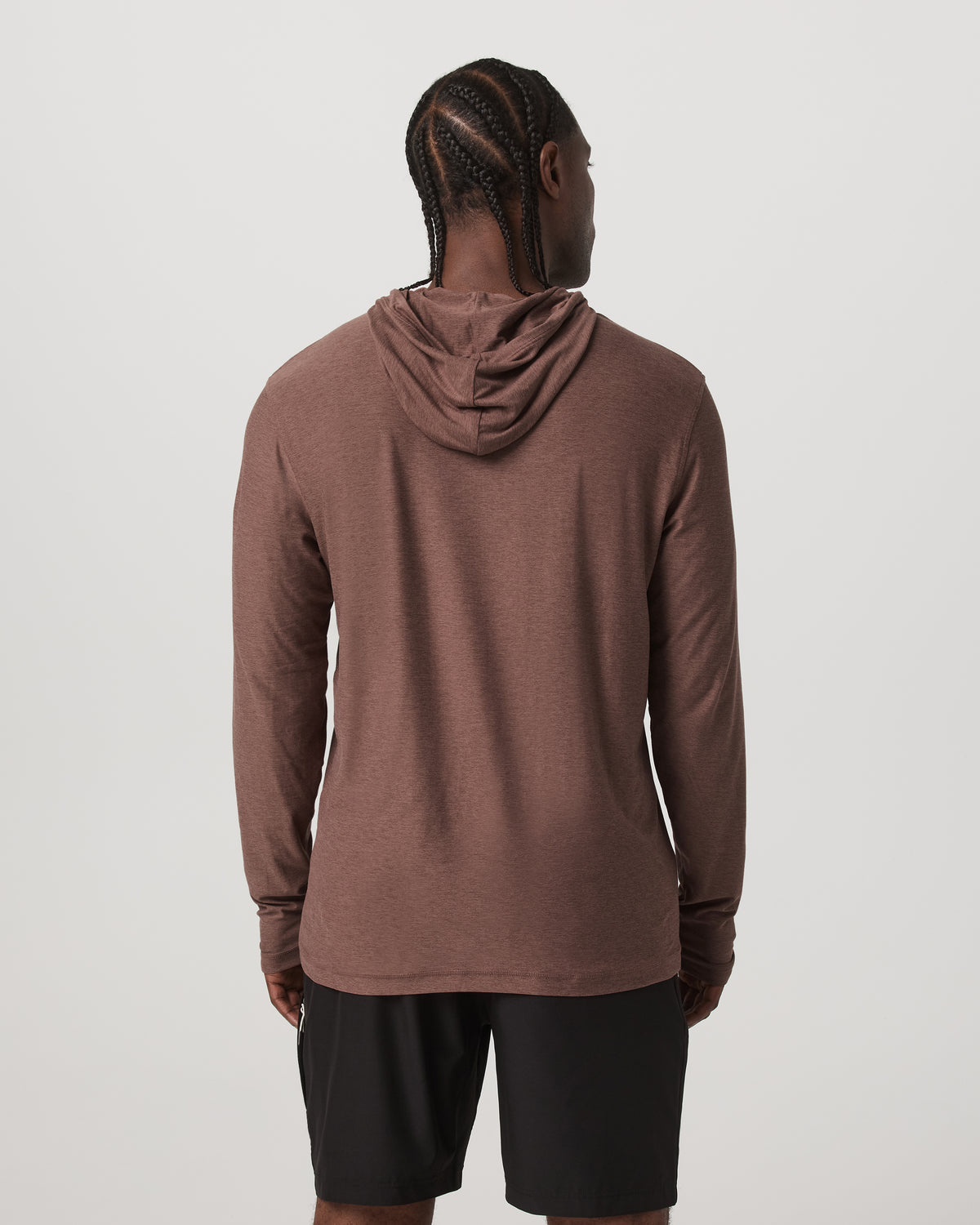 Men Vuori Strato Tech Hoodie Men's Sable Heather Hoodie