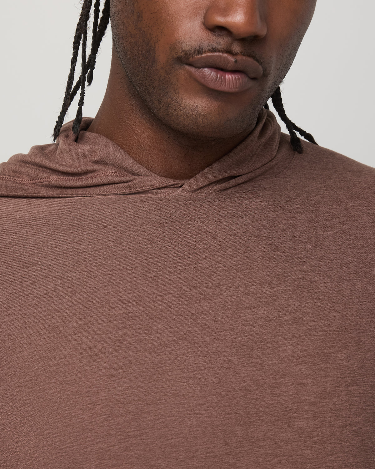Men Vuori Strato Tech Hoodie Men's Sable Heather Hoodie