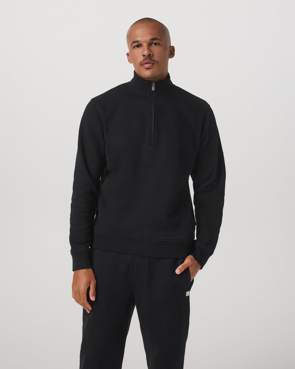 Men Vuori Seaside 1/2 Zip Classic Men's Black Pullover