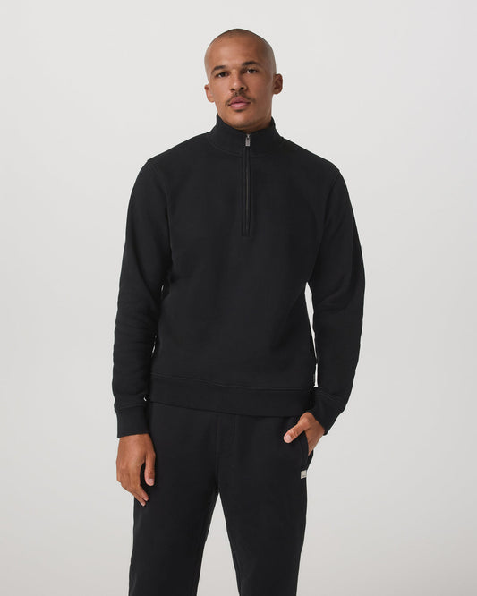 Men Vuori Seaside 1/2 Zip Classic Men's Black Pullover