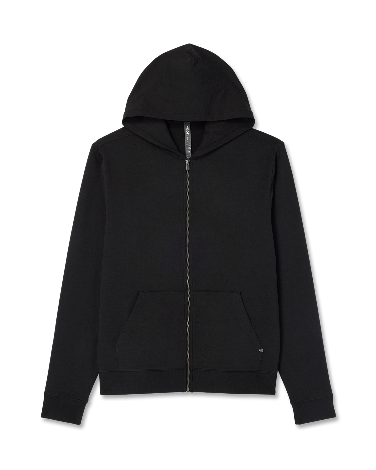 Men Vuori Coronado Full Zip Hoodie 2.0 Men's Black Heather Jacket