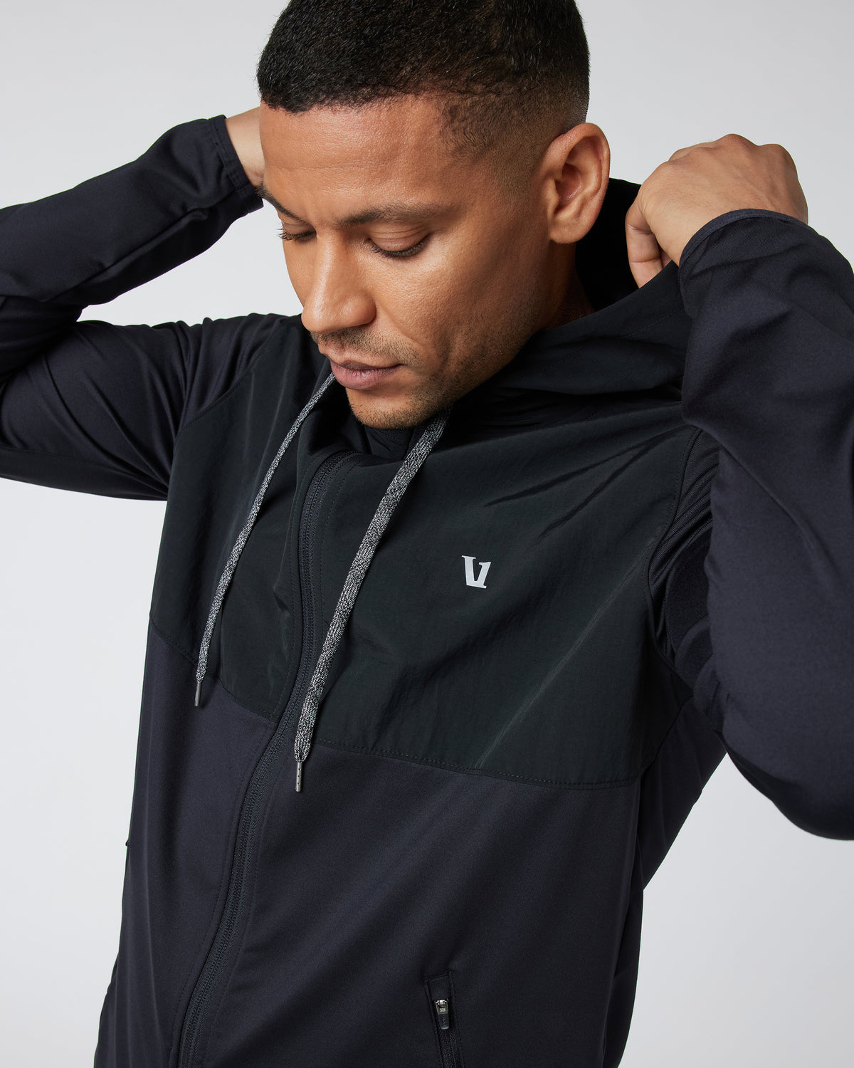 Men Vuori Sunday Element Jacket Men’s Black Running Jacket