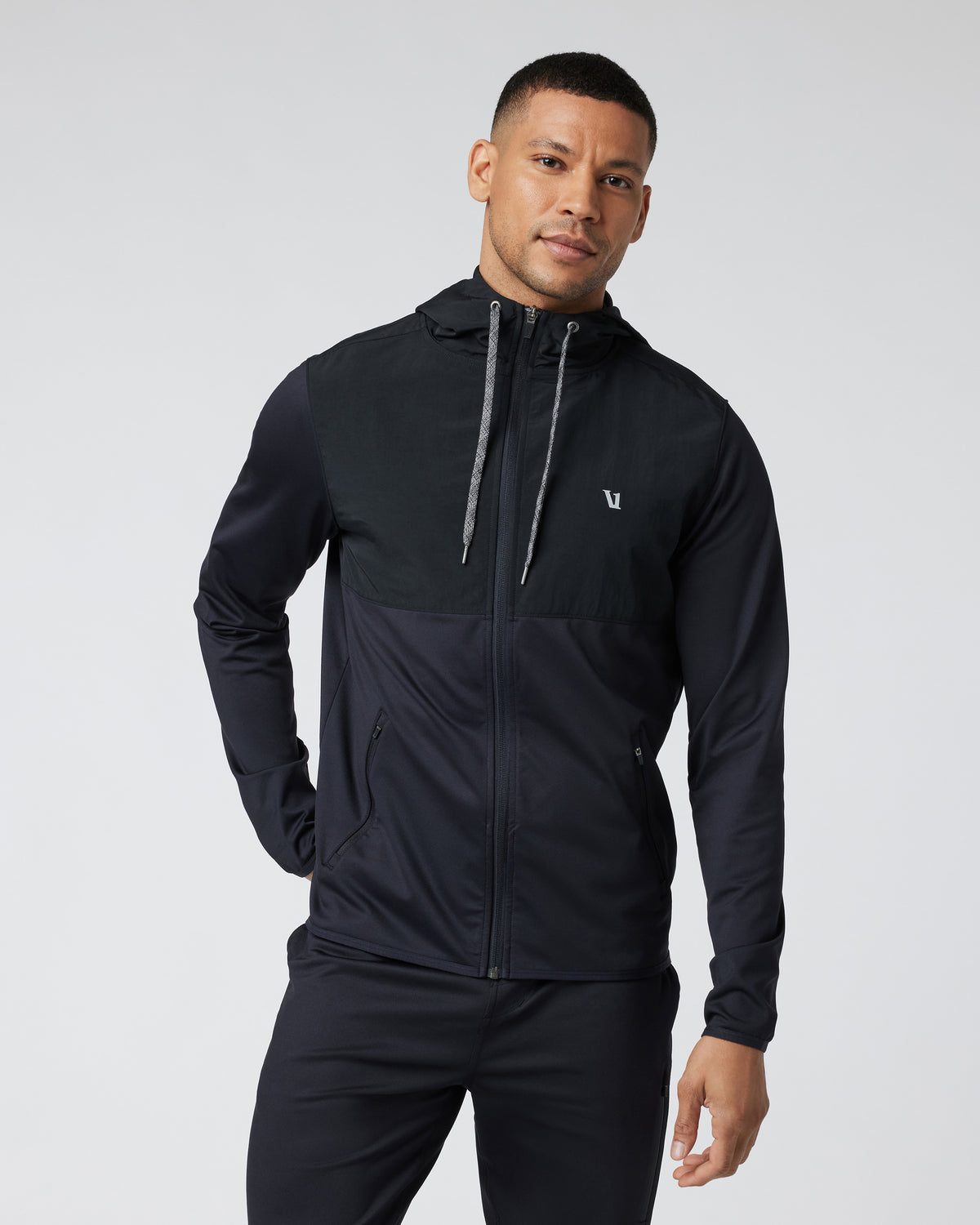 Men Vuori Sunday Element Jacket Men’s Black Running Jacket