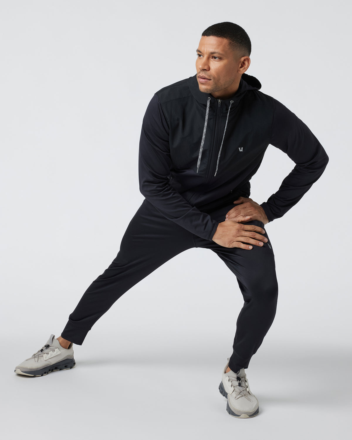 Men Vuori Sunday Element Jacket Men’s Black Running Jacket