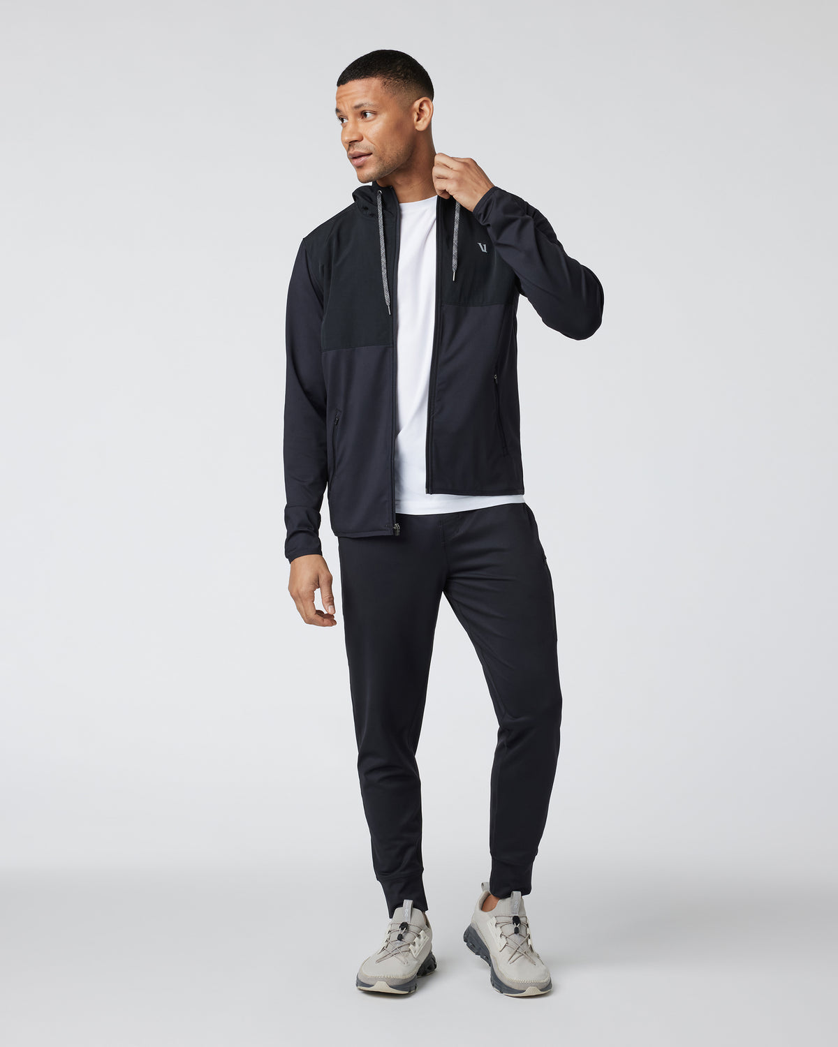 Men Vuori Sunday Element Jacket Men’s Black Running Jacket