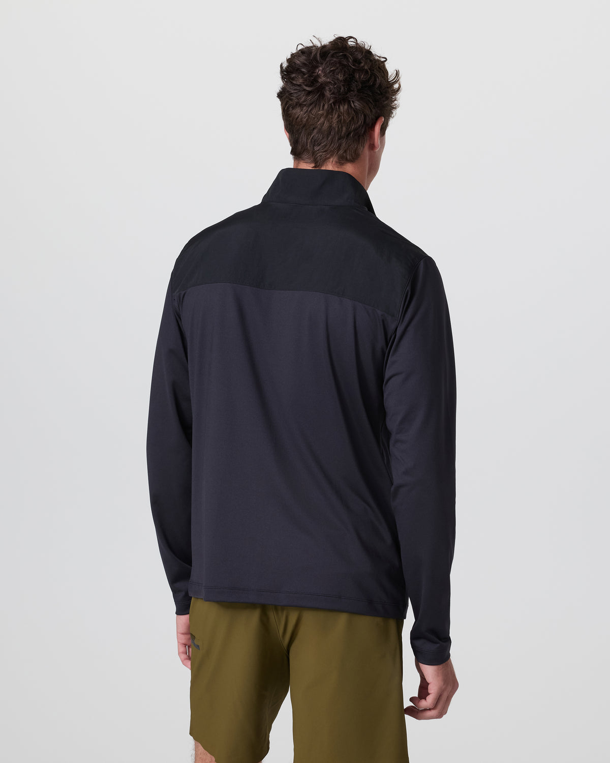 Men Vuori Sunday Element Half Zip Black