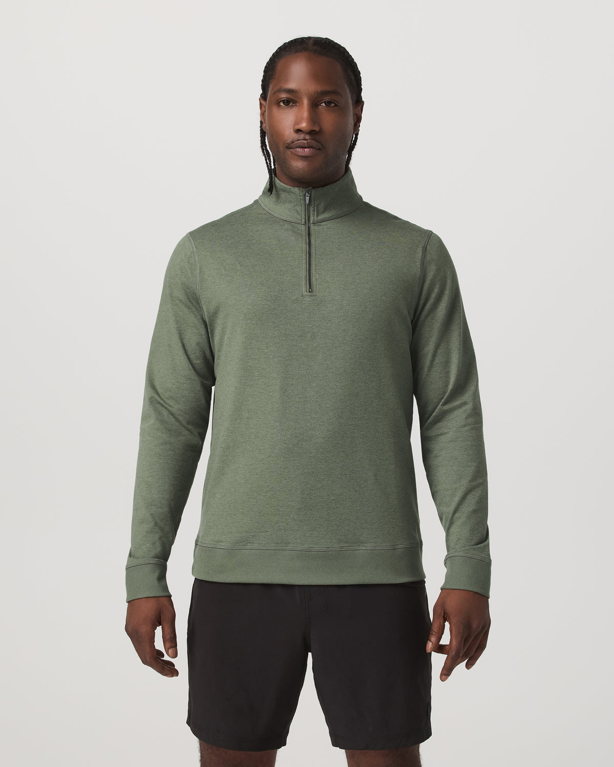 Men Vuori Coronado Half Zip Men's Light Oregano Heather Pullover