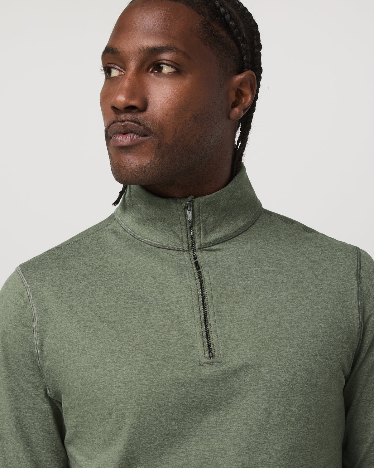 Men Vuori Coronado Half Zip Men's Light Oregano Heather Pullover