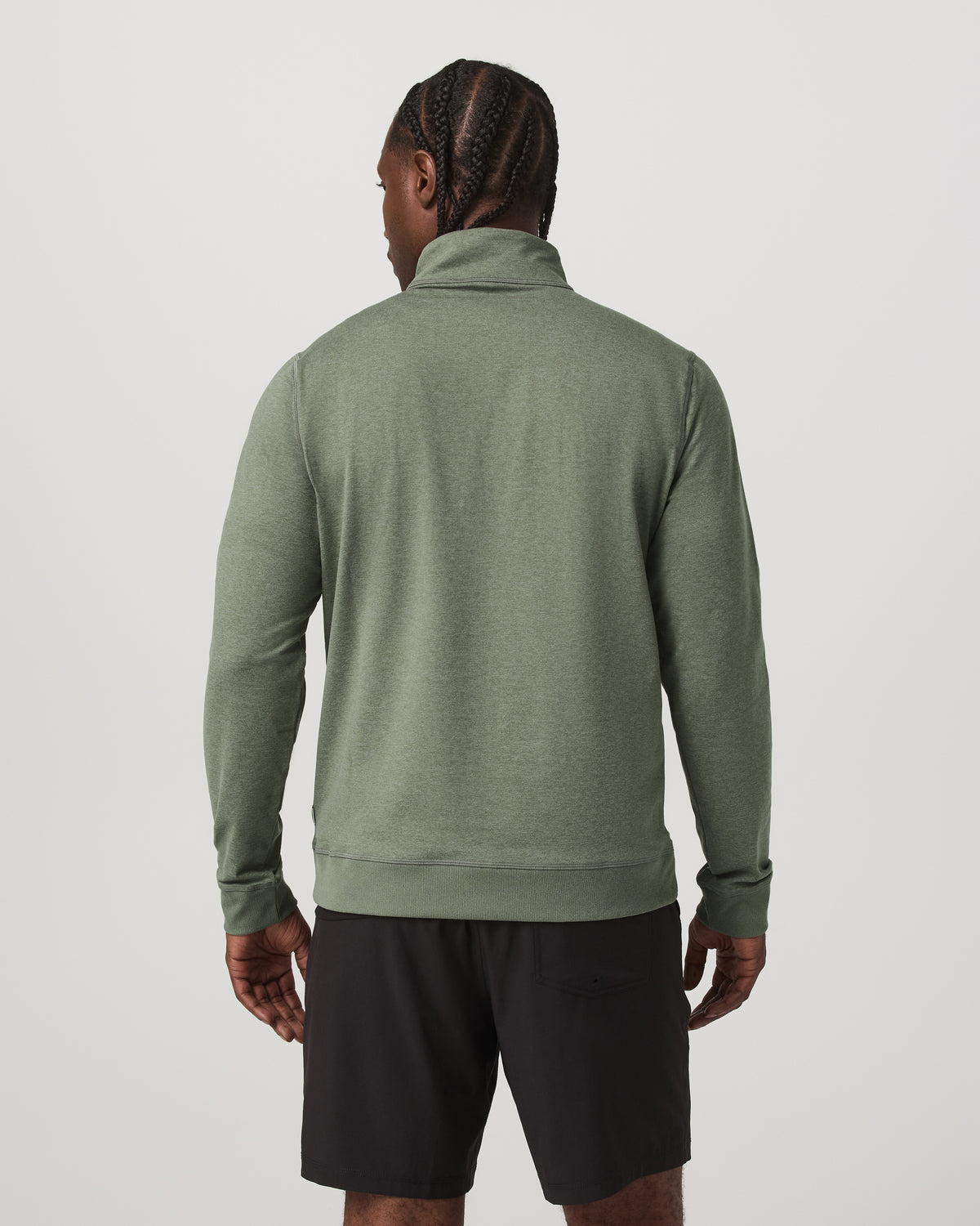 Men Vuori Coronado Half Zip Men's Light Oregano Heather Pullover