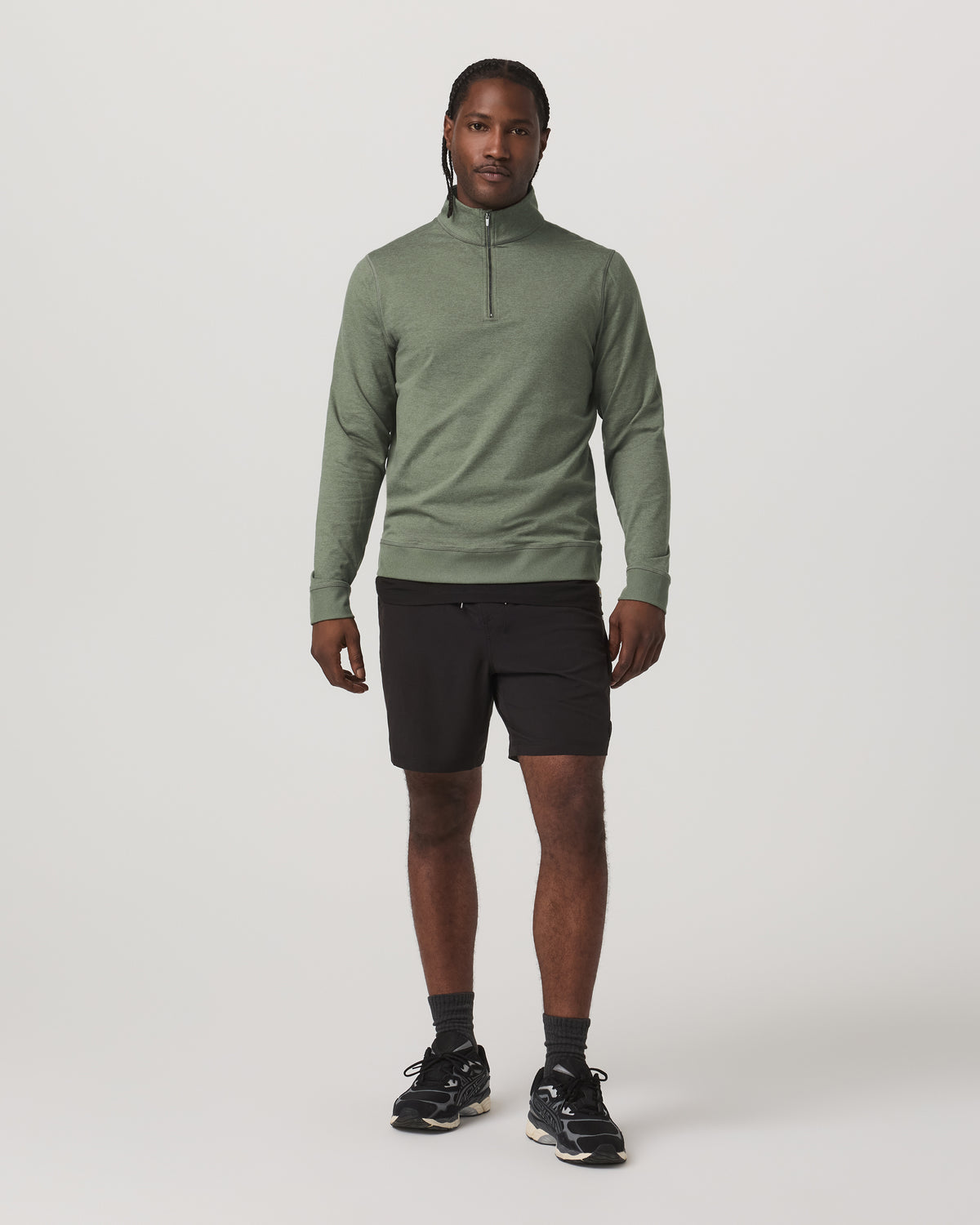 Men Vuori Coronado Half Zip Men's Light Oregano Heather Pullover