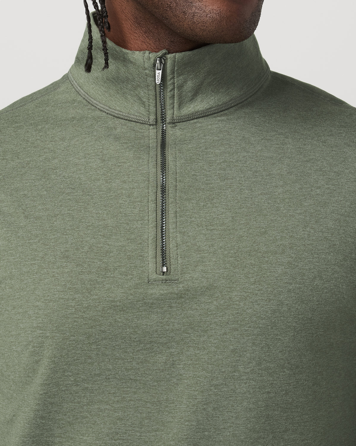 Men Vuori Coronado Half Zip Men's Light Oregano Heather Pullover