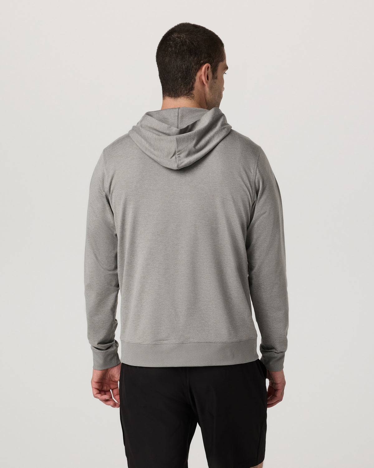 Men Vuori Ponto Full Zip Hoodie Men's Driftwood Heather Hoodie