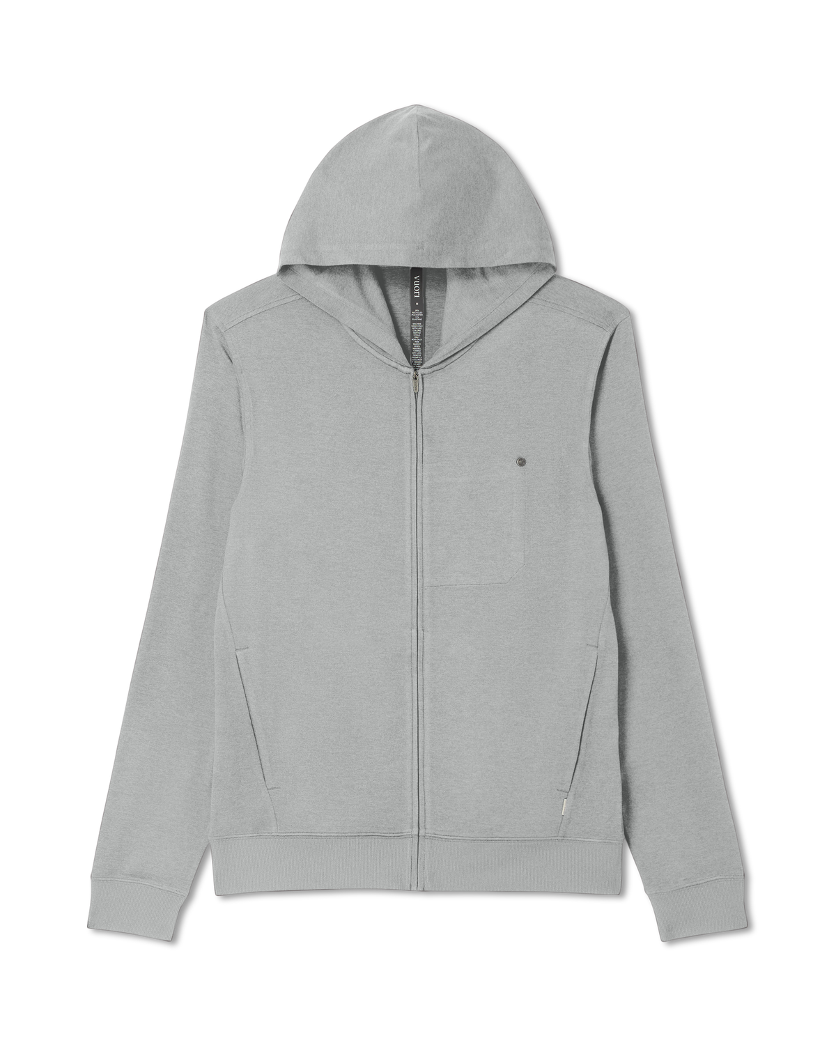 Men Vuori Ponto Full Zip Hoodie Men's Driftwood Heather Hoodie