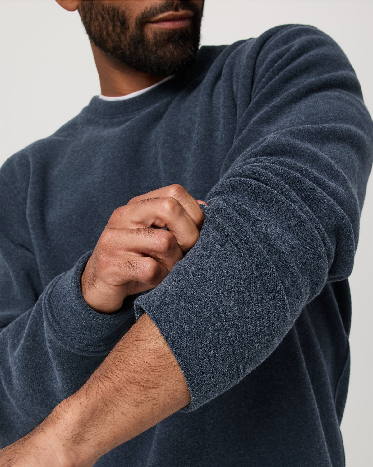 Men Vuori Beach Fleece Crew Men's Ink Heather Crewneck