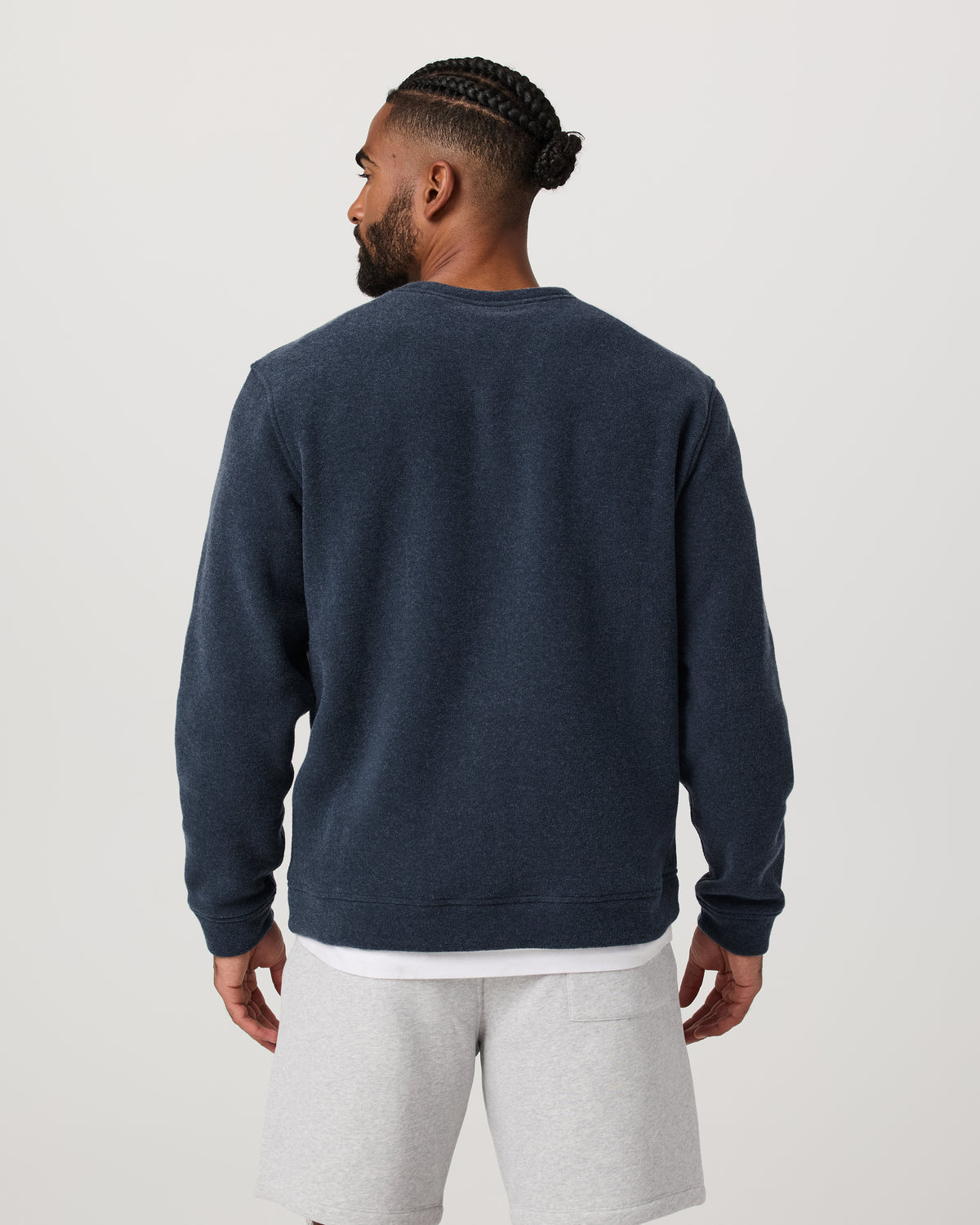 Men Vuori Beach Fleece Crew Men's Ink Heather Crewneck