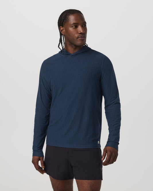 Men Vuori Strato Tech Hoodie Men's Navy Workout Hoodie