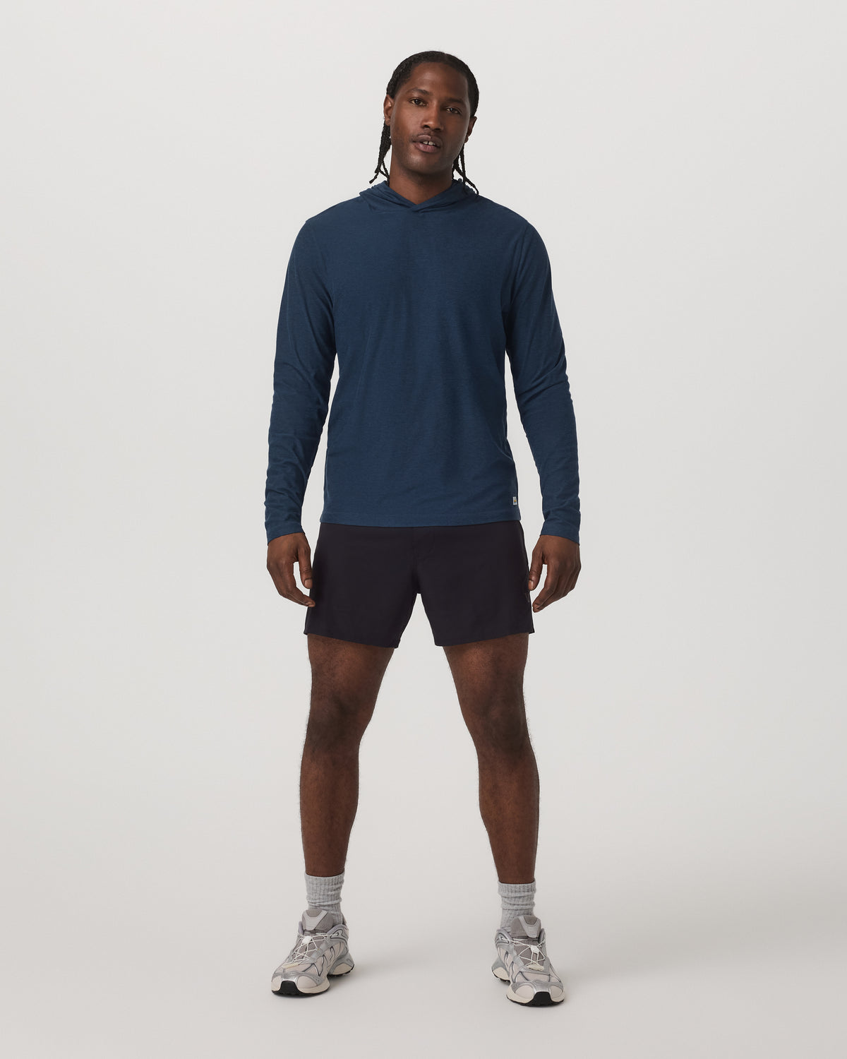 Men Vuori Strato Tech Hoodie Men's Navy Workout Hoodie