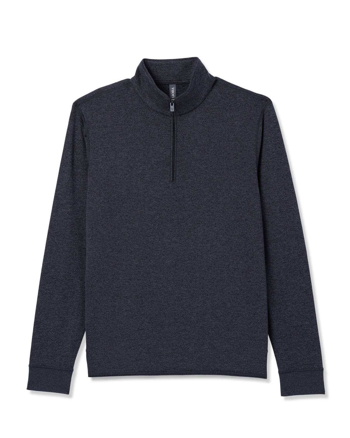 Men Vuori Ponto Half Zip Mock Neck Charcoal Heather