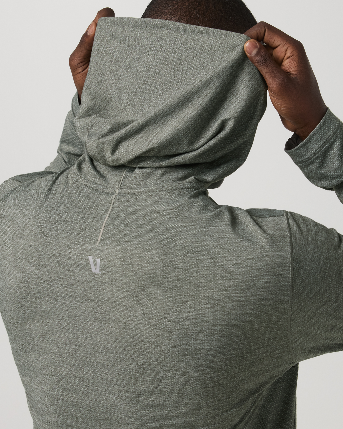 Men Vuori Long Sleeve Everyday Fitness Hoodie River Rock Heather