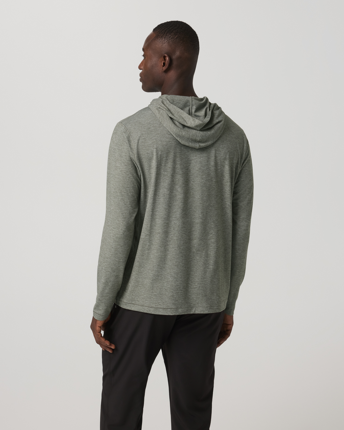 Men Vuori Long Sleeve Everyday Fitness Hoodie River Rock Heather