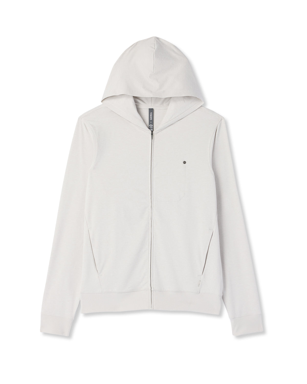 Men Vuori Ponto Full Zip Hoodie Men's Salt Heather Hoodie