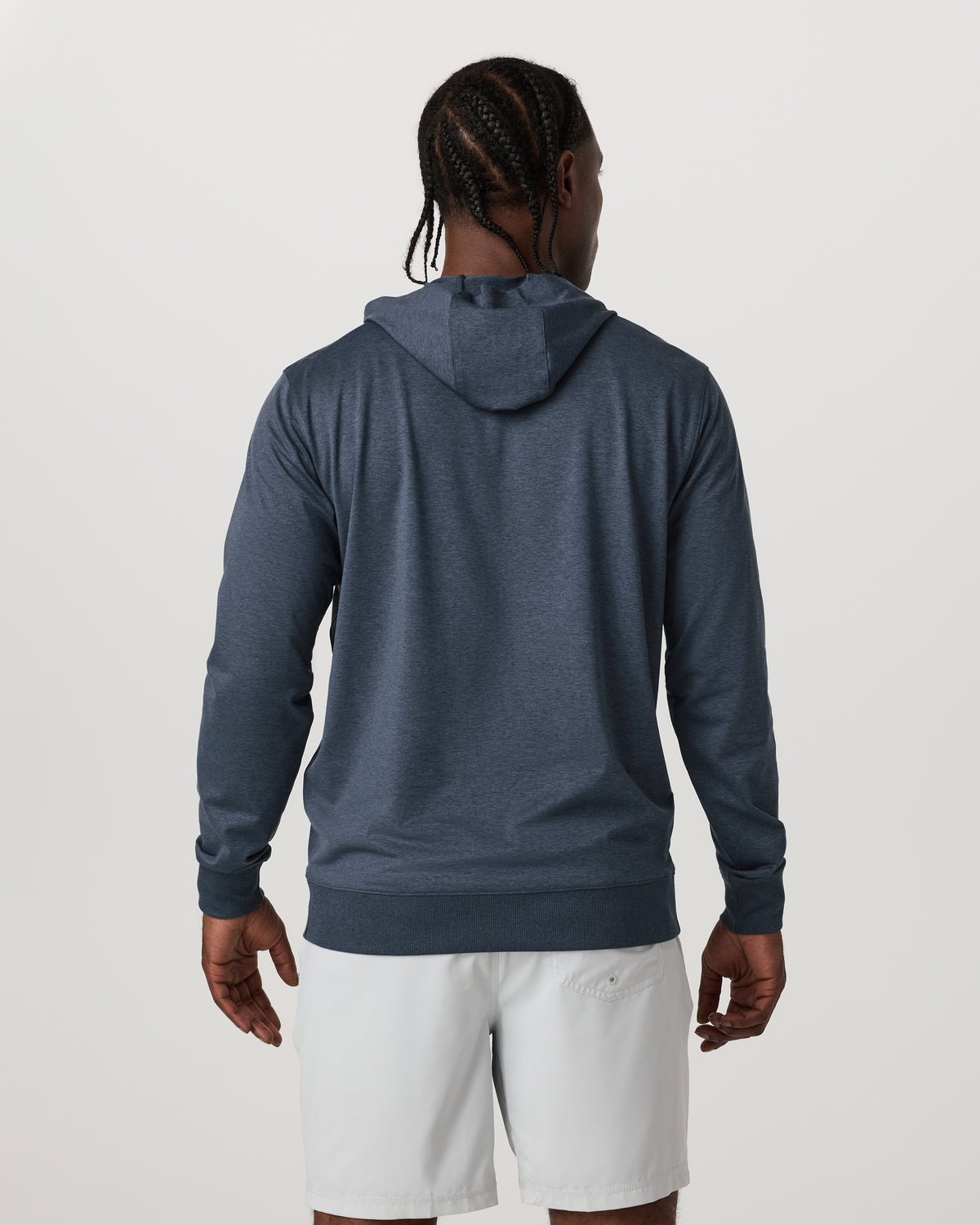 Men Vuori Sunday Hoodie 2.0 Men's Azure Heather Athletic Hoodie