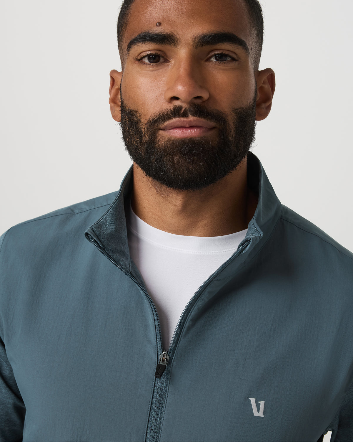 Men Vuori Sunday Element Half Zip Men's Blue Sea Heather Layer