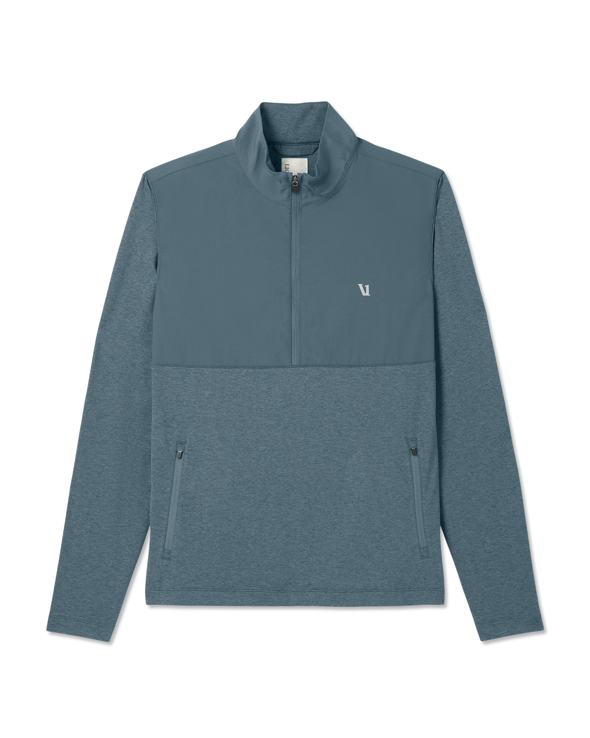 Men Vuori Sunday Element Half Zip Men's Blue Sea Heather Layer