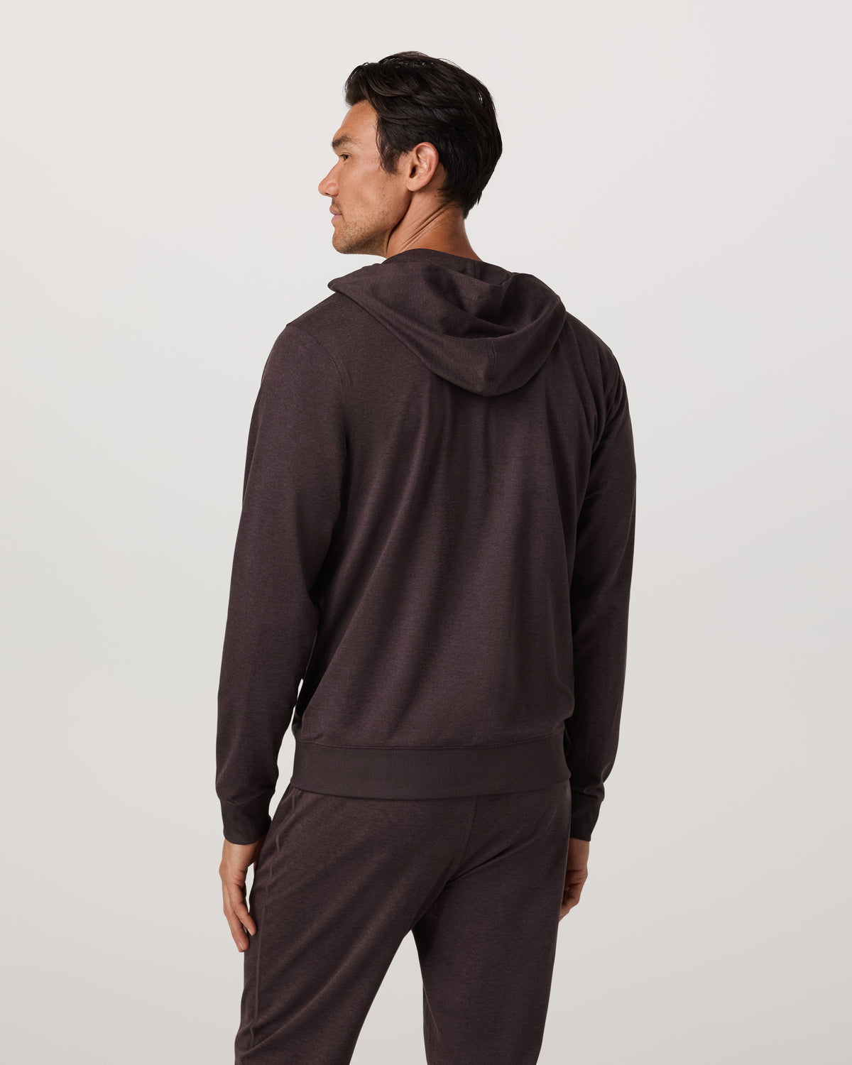 Men Vuori Ponto Full Zip Hoodie Men's Sangria Heather Hoodie