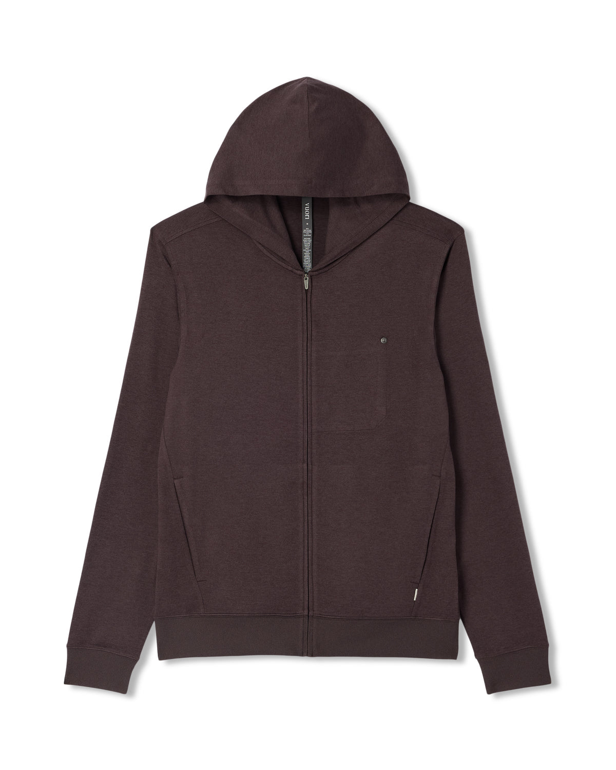 Men Vuori Ponto Full Zip Hoodie Men's Sangria Heather Hoodie