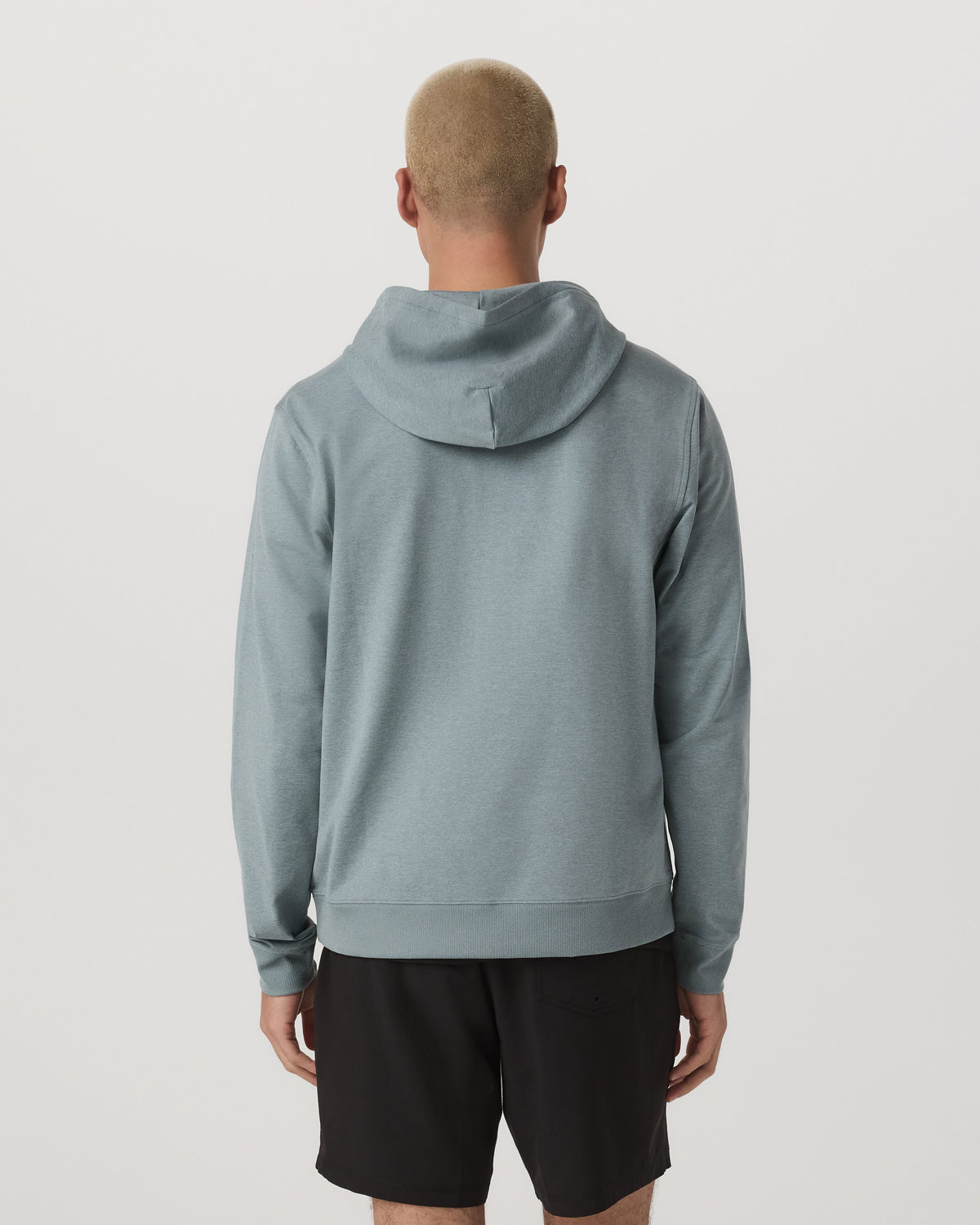 Men Vuori Coronado Full Zip Hoodie 2.0 Misty Blue Heather Jacket