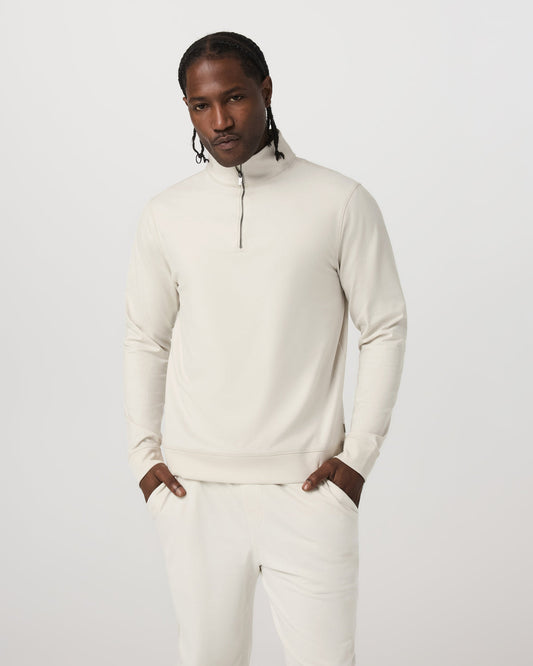 Men Vuori Coronado Half Zip Men's Ivory Heather Pullover