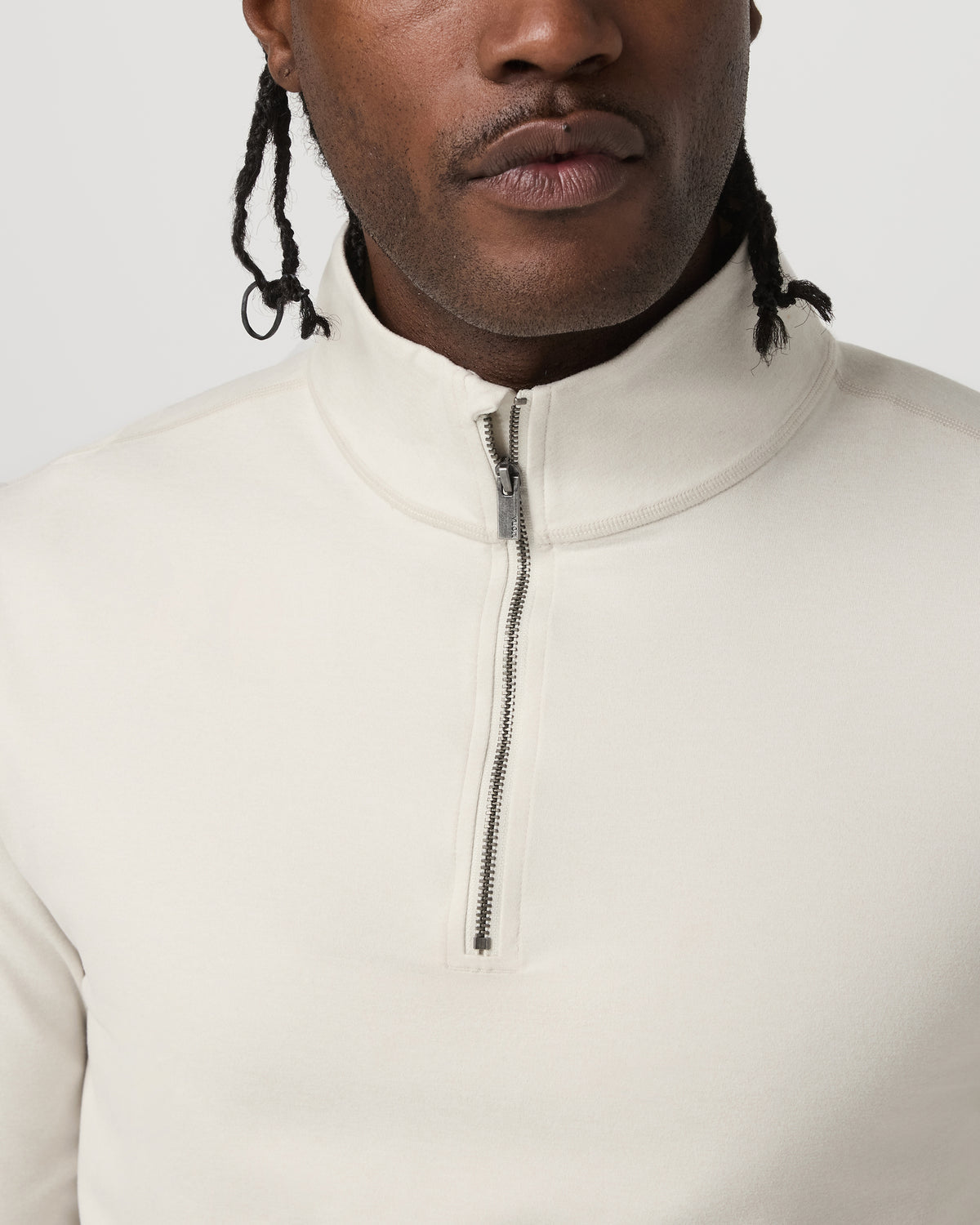 Men Vuori Coronado Half Zip Men's Ivory Heather Pullover