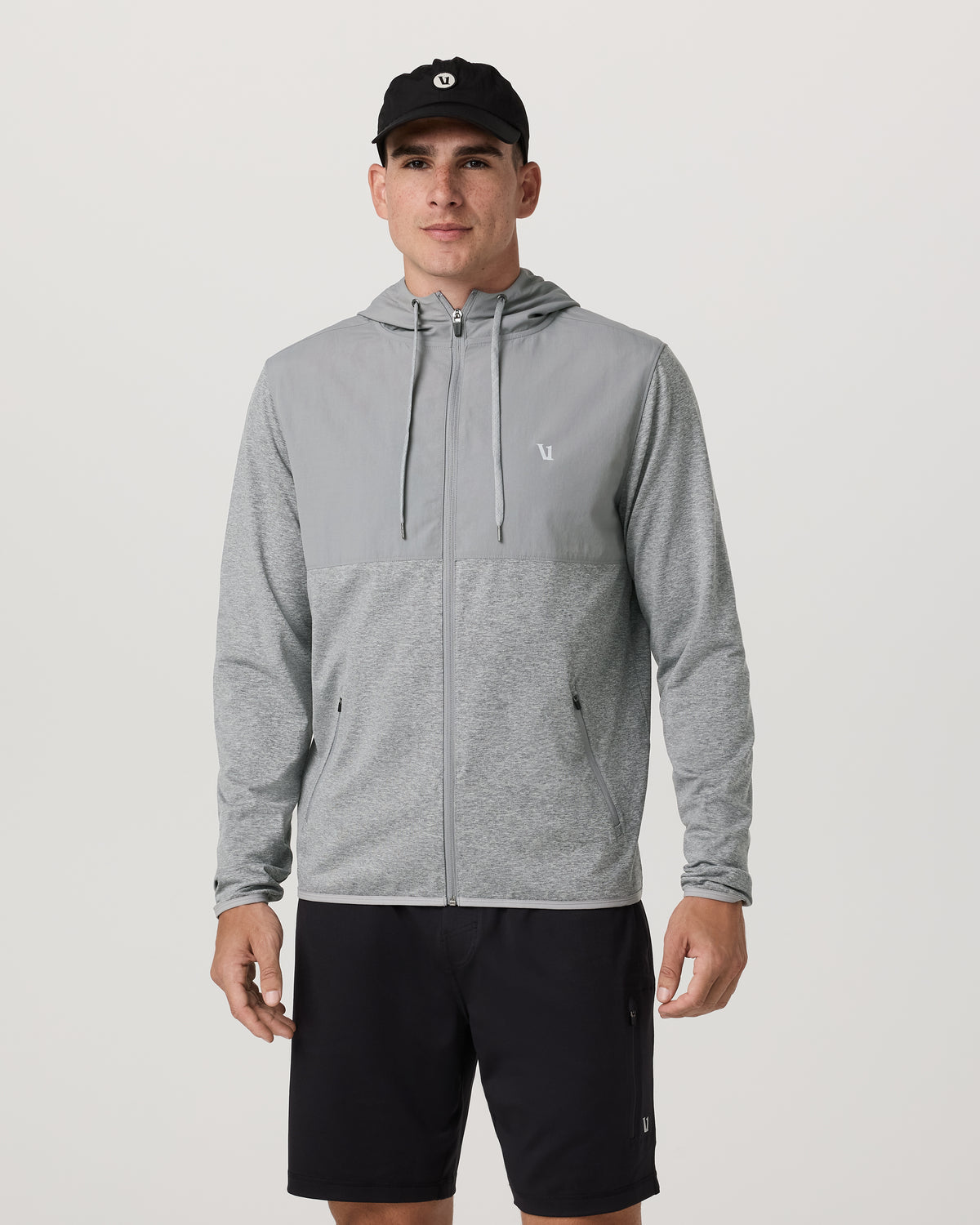 Men Vuori Sunday Element Jacket Men's Grey Heather Jacket