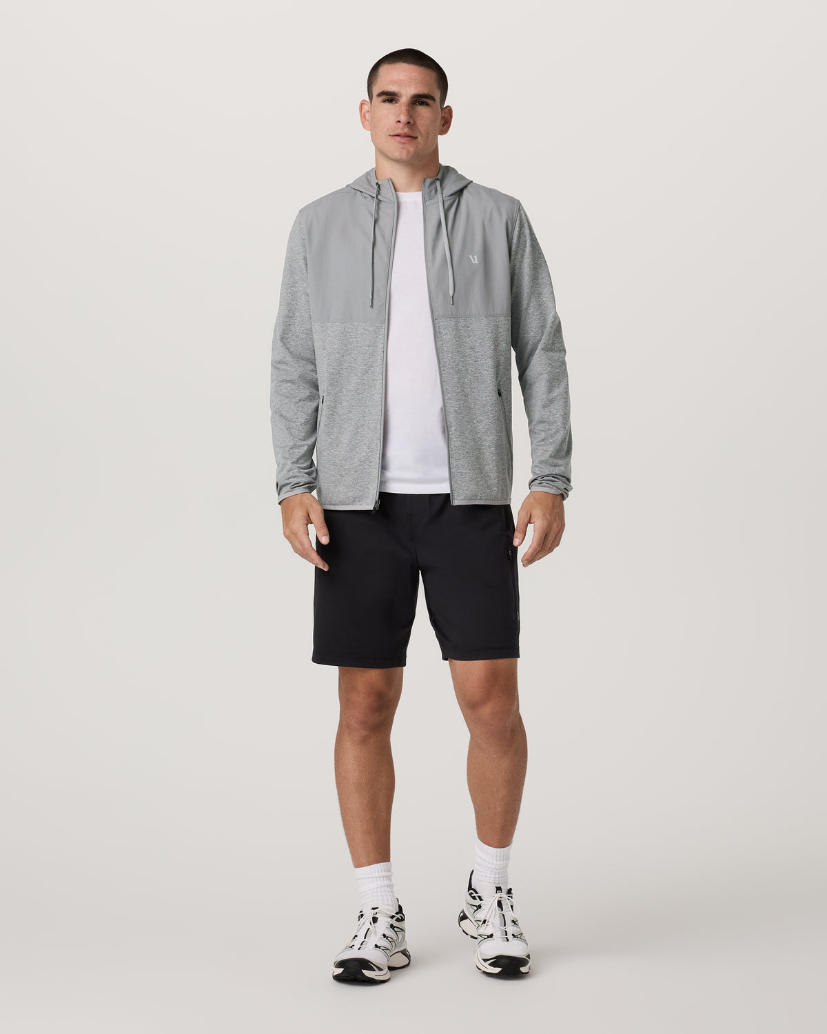 Men Vuori Sunday Element Jacket Men's Grey Heather Jacket