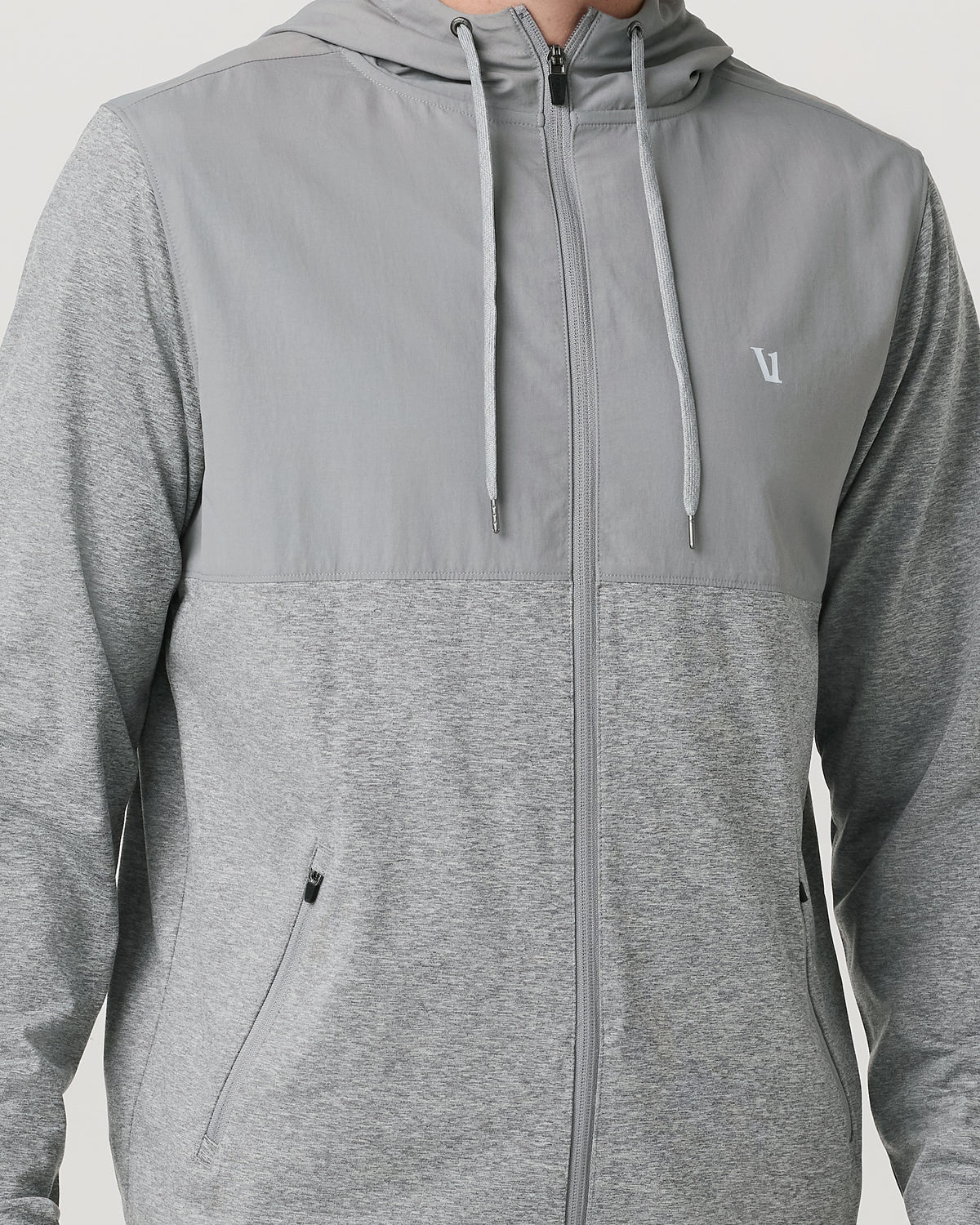 Men Vuori Sunday Element Jacket Men's Grey Heather Jacket