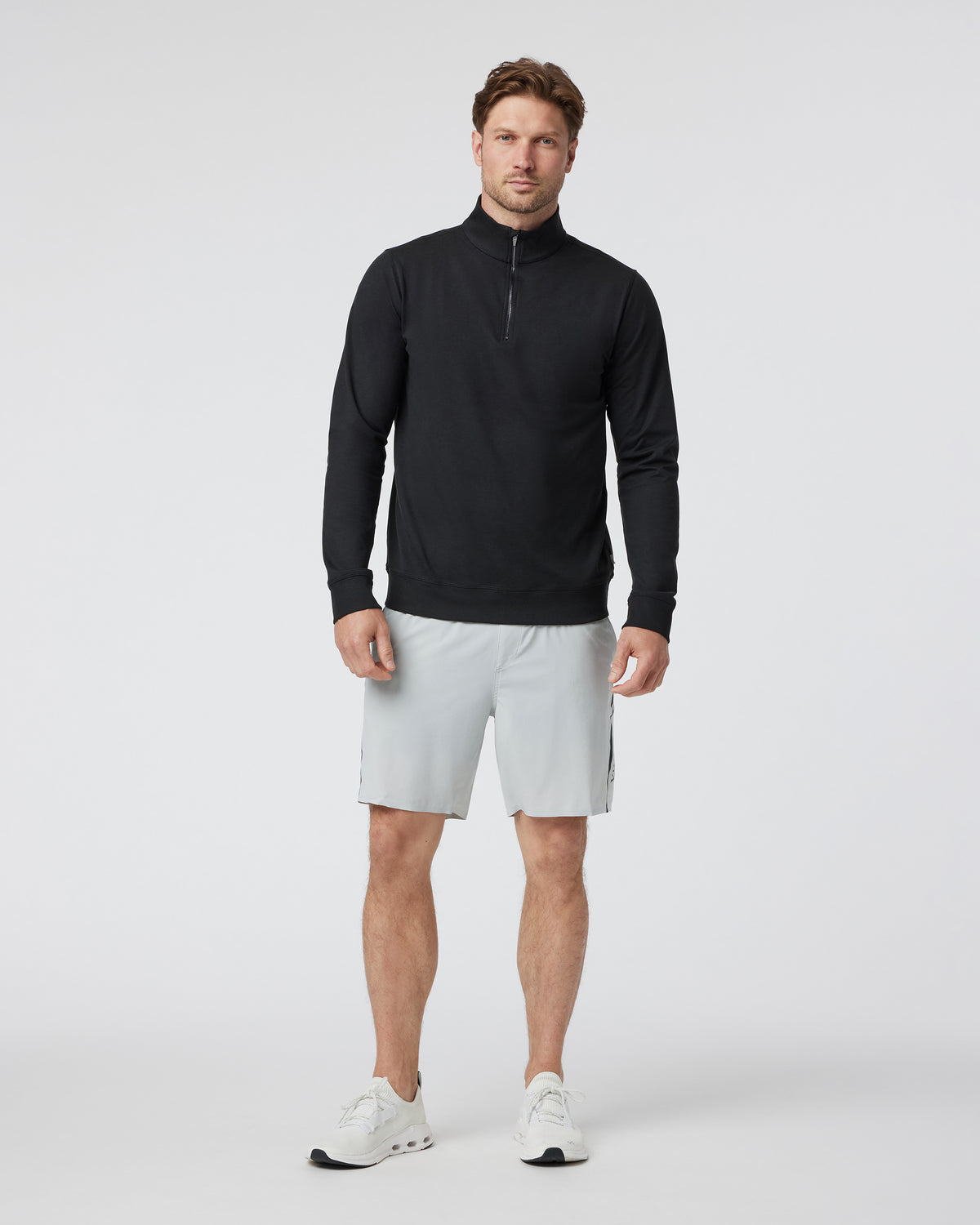 Men Vuori Coronado Half Zip Black Heather