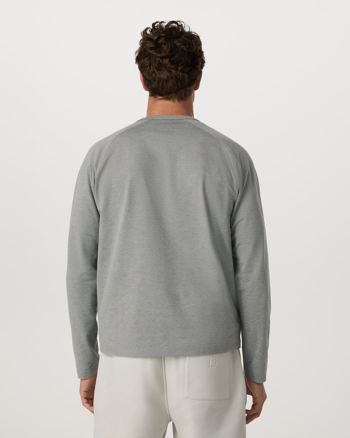 Men Vuori Coronado Crew - Relaxed Fit Driftwood Heather Crewneck