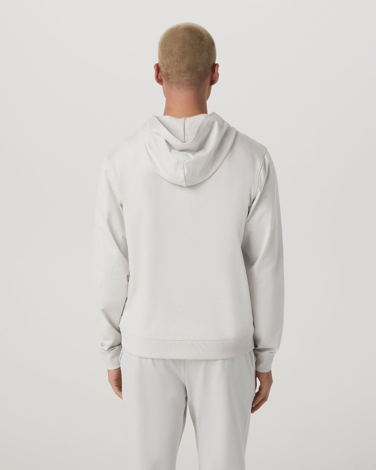 Men Vuori Coronado Full Zip Hoodie 2.0 Men's Salt Heather Jacket
