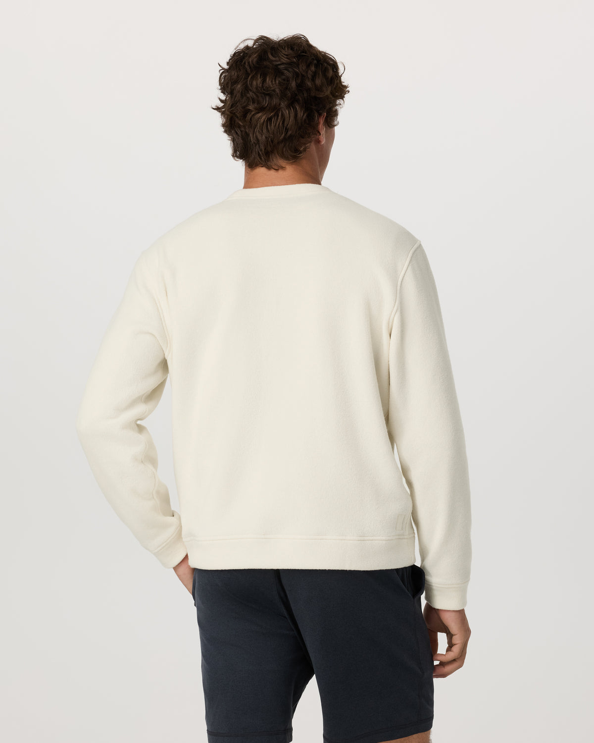 Men Vuori Beach Fleece Crew Men's Bone Heather Crewneck