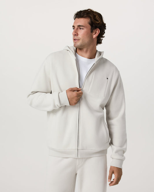 Men Vuori Seaside Full Zip 2.0 Men's Salt Full Zip Hoodie