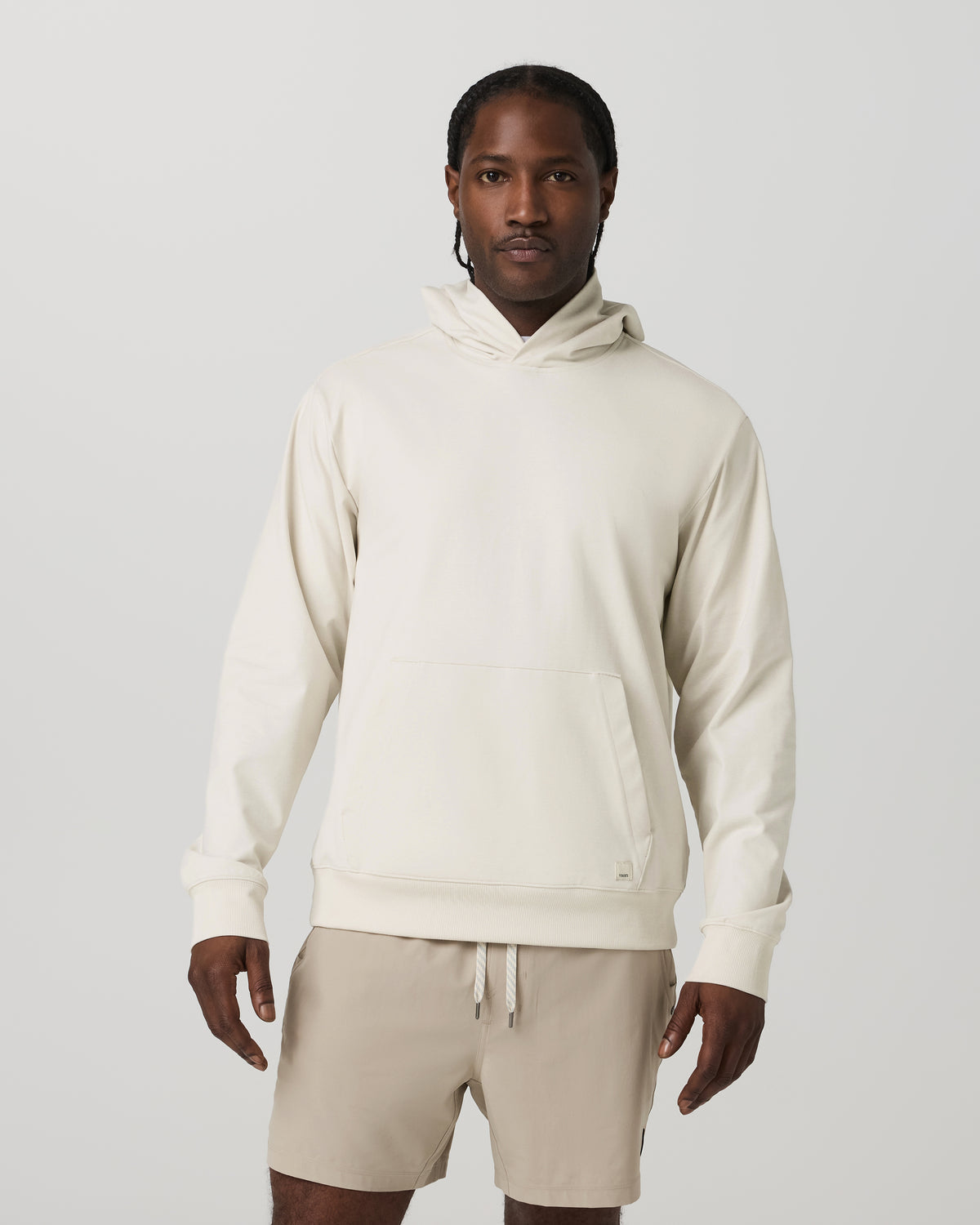 Men Vuori Coronado Pullover Hoodie 2.0 Men's Ivory Heather Hoodie