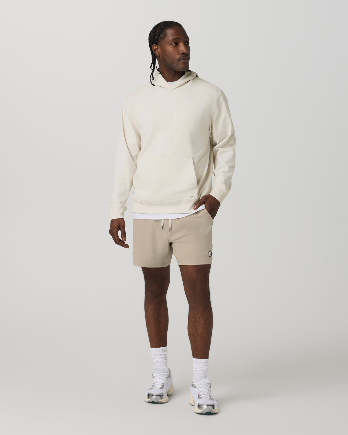 Men Vuori Coronado Pullover Hoodie 2.0 Men's Ivory Heather Hoodie
